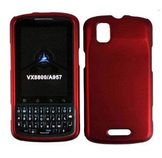 Red Hard Case Cover for Motorola Milestone Plus XT609 Cell Phones & Accessories