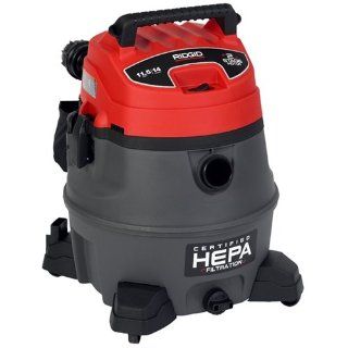 Ridgid 40048 14 Gallon Professional Wet/Dry Vac with Certified HEPA Filtration