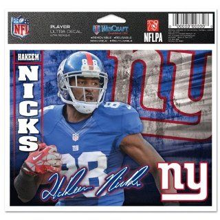 NEW YORK GIANTS OFFICIAL 4.5"X6" CAR WINDOW CLING DECAL  Sports Fan Automotive Decals  Sports & Outdoors