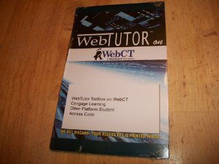 WebTutor(TM) ToolBox for WebCT(TM) 2 Semester Printed Access Card Cengage Learning 9780534272418 Books