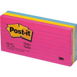 Post it Notes, 3 x 3 Inches, Neon Collection, Lined, 6 Pads/Pack  Sticky Note Pads 