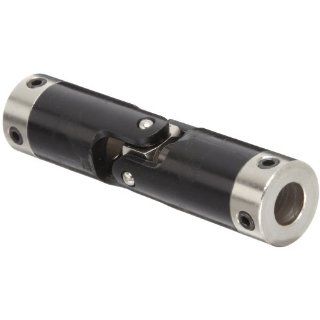 Boston Gear JP501/4 Universal Joint, Single, Molded, 0.250" Bore, 0.630" Bore Depth, 1.813" Length, 0.500" Outside Diameter, 26 ft/lbs Max Torque, Delrin Pin And Block Universal Joints