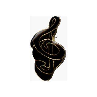 Treble Clef Music Note Shaped Enamel Pin Novelty Buttons And Pins Clothing