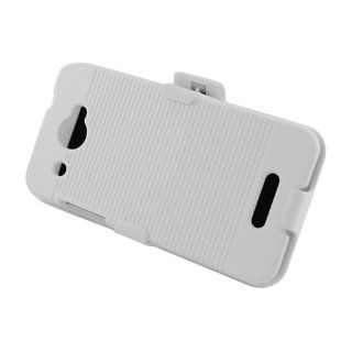 HTC Droid DNA 6435 White Kickstand Holster Cover Case Cell Phones & Accessories