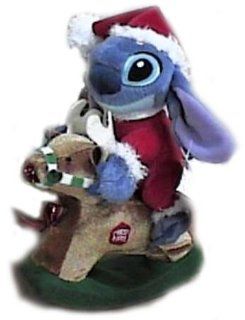 Lilo & Stitch Christmas 8" Stitch On Rocking Horse Plush with Sound Toys & Games