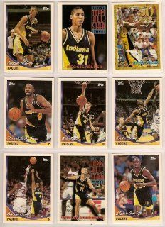 Indiana Pacers 1993 Topps Basketball Team Set (Reggie Miller) (Detlef Schrempf) (Rik Smits) 