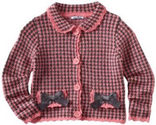 Hartstrings Girls 2 6X Little Sweater Jacket, Pink Plaid, 5 6 Cardigan Sweaters Clothing