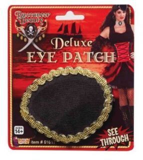 Deluxe Pirate Eye Patch (Standard) Clothing
