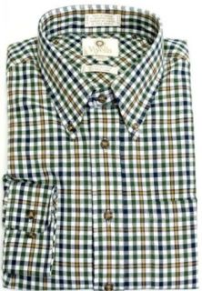 Viyella Men's Long Sleeve Gingham Plaid Sport Shirt at  Mens Clothing store