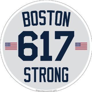 Boston Strong 617 Sox Style Car Magnet  Sports Fan Automotive Magnets  Sports & Outdoors