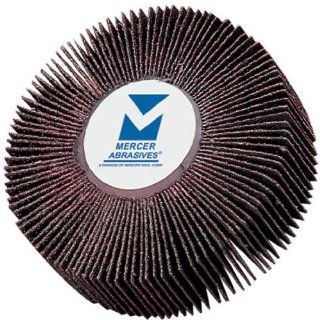 Mercer Abrasives 363060 10 Flap Wheels, Mounted 2 Inch by 1 Inch by 1/4 Inch, 60 Grit, 10 Pack