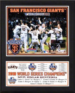 San Francisco Giants Sublimated 12x15 Plaque  Details 2010 World Series Champions  Sports Related Collectible Photomints  Sports & Outdoors
