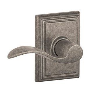 Schlage Hardware Accent Lever With Addison Rose621 F10 ACC ADD Passage 621 Distressed Nickel Door Hardware Accent /Addison Lever Latchset    