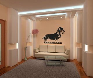 Vinyl Wall Decal Sticker Long Haired Dachshund OS_AA623s   Wall Decor Stickers