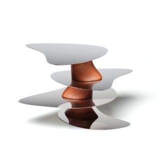 Alessi Floating Earth Stand By Yan Song Ma 15.5" X 15" X H.8.75"   Tiered Serving Platters