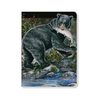 ECOeverywhere Fishing Bear Journal, 160 Pages, 7.625 x 5.625 Inches, Multicolored (jr14398)  Hardcover Executive Notebooks 