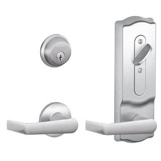 Schlage RS210F SAT 626 CAM Camelot by Saturn Mechanical Interconnected Lock, Satin Chrome   Padlocks  