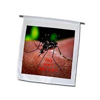 3dRose fl_17309_1 What a Mosquito Would Say Garden Flag, 12 by 18 Inch  Outdoor Flags  Patio, Lawn & Garden