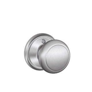 Schlage F170AND626 Satin Chrome F Series Andover Single Dummy Door Knob from the F Series F170 AND   Doorknobs  