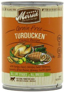 Merrick Turducken Dog Food 13.2 oz (12 Count Case)  Canned Wet Pet Food 