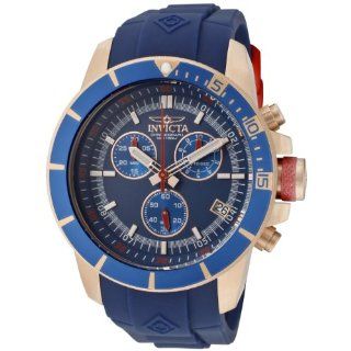 Invicta Men's 11749BRB Pro Diver Chronograph Blue Dial Blue Polyurethane Watch Invicta Watches