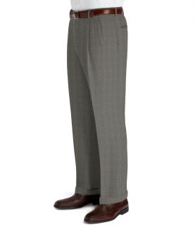 Executive Plaid Wool Pleated Trousers  Sizes 44 48 JoS. A. Bank