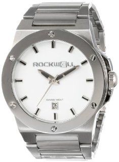 Rockwell Men's CM111 Commander Stainless Steel Silver and WHITE Watch at  Men's Watch store.
