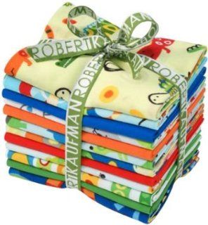Amy Schimler CREATURES AND CRITTERS BRIGHT Fat Quarters 12 Fabric Quilting FQ's Robert Kaufman FQ 629 12