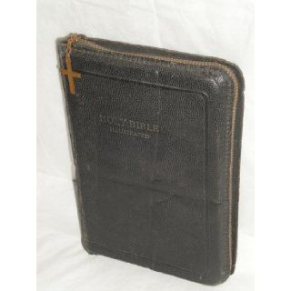The Holy Bible Illustrated, Old and New Testaments, (Zipper Closing, Cross Charm) Many Books