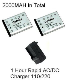 2 Olympus LI 42 Replacement Batteries 1000mAh Each High Capacity Li ion Battery Packs 2000MAH In Total With 1 Hour AC/DC Replacement Charger (LI 41C) For Olympus IR 300, D 630, SP 700 Stylus 710, 720 SW, FE 340 FE 280 FE 300 Stylus 5010 7010 7030 7040 Toug