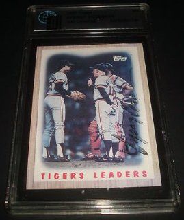 1987 TOPPS #631 SPARKY ANDERSON TIGERS REDS HOF GAI CERTIFIED SIGNED AUTOGRAPH Sports Collectibles