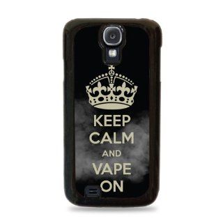 656 Keep Calm and Vape On Samsung Galaxy S4 Silicone Case   Black Cell Phones & Accessories