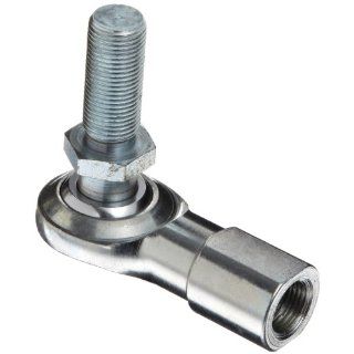 Sealmaster CFF 4TY Rod End Bearing With Y Stud, Two Piece, Commercial, Non Relubricatable, Right Hand Female to Right Hand Male Shank, 1/4" 28 Shank Thread Size, 1/4" 28 Shank Thread Size, 25 degrees Misalignment Angle, 0.656" Thread Length