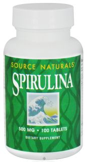 Source Naturals   Spirulina 500 mg.   100 Tablets