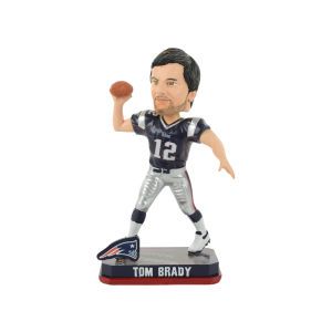 New England Patriots Tom Brady Forever Collectibles Springy Logo Bobble