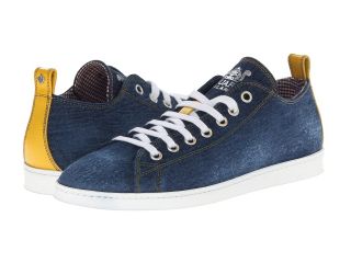 DSQUARED2 Basquettes Denim Low Top Trainer Mens Lace up casual Shoes (Navy)