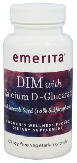 Emerita   DIM With Calcium D Glucarate   60 Vegetarian Capsules