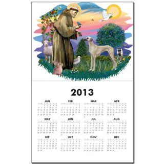  St Francis 2/ Sloughi Calendar Print   Standard   Wall Calendars
