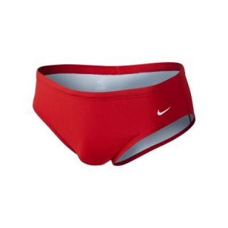 Nike Poly Core Solid Mens Swim Briefs   Red