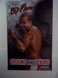 #2 Collectible MMA Authentic UFC Poster BJ PENN Cage PRODIGY Ground and Pound  Prints  