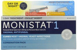 Monistat 1 Vaginal Antifungal Day or Night 1 Day Treatment Combination Pack Health & Personal Care