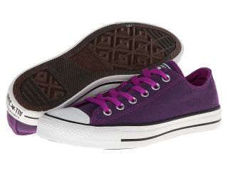 Converse Chuck Taylor All Star Dark Wash Neons Ox Womens Shoes (Purple)