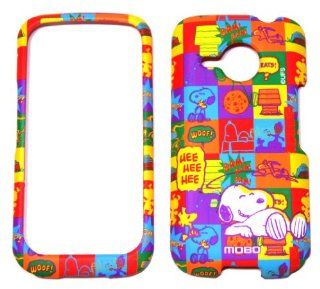 Peanuts Shield Protector Case for HTC DROID Eris, Snoopy w/ Color Squares Cell Phones & Accessories