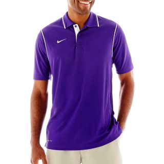 Nike Dri FIT Polo, Purple, Mens