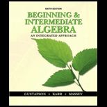 Beginning and Intermediate Algebra (LL)   With Access