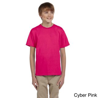 Fruit Of The Loom Fruit Of The Loom Youth Boys Heavy Cotton Hd T shirt Pink Size S (7 8)