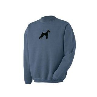 Airedale Terrier Pigment Dyed Crew with Sillouetted Image Clothing