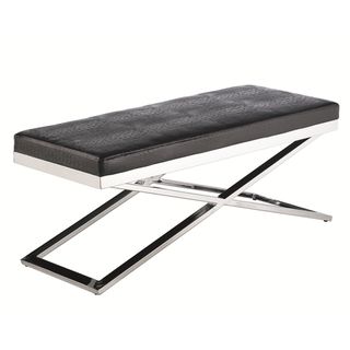 Sunpan Crawford Steel X base Crocodile Bench