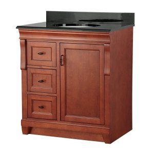 Foremost NACACB3122DL Warm Cinnamon Naples 31 Vanity with Left Drawers & Colorp