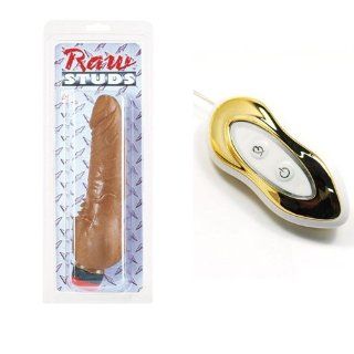 Raw Studs   Manhandler German 7.5 inch   Brown and Peanut Vibrator Combo Health & Personal Care